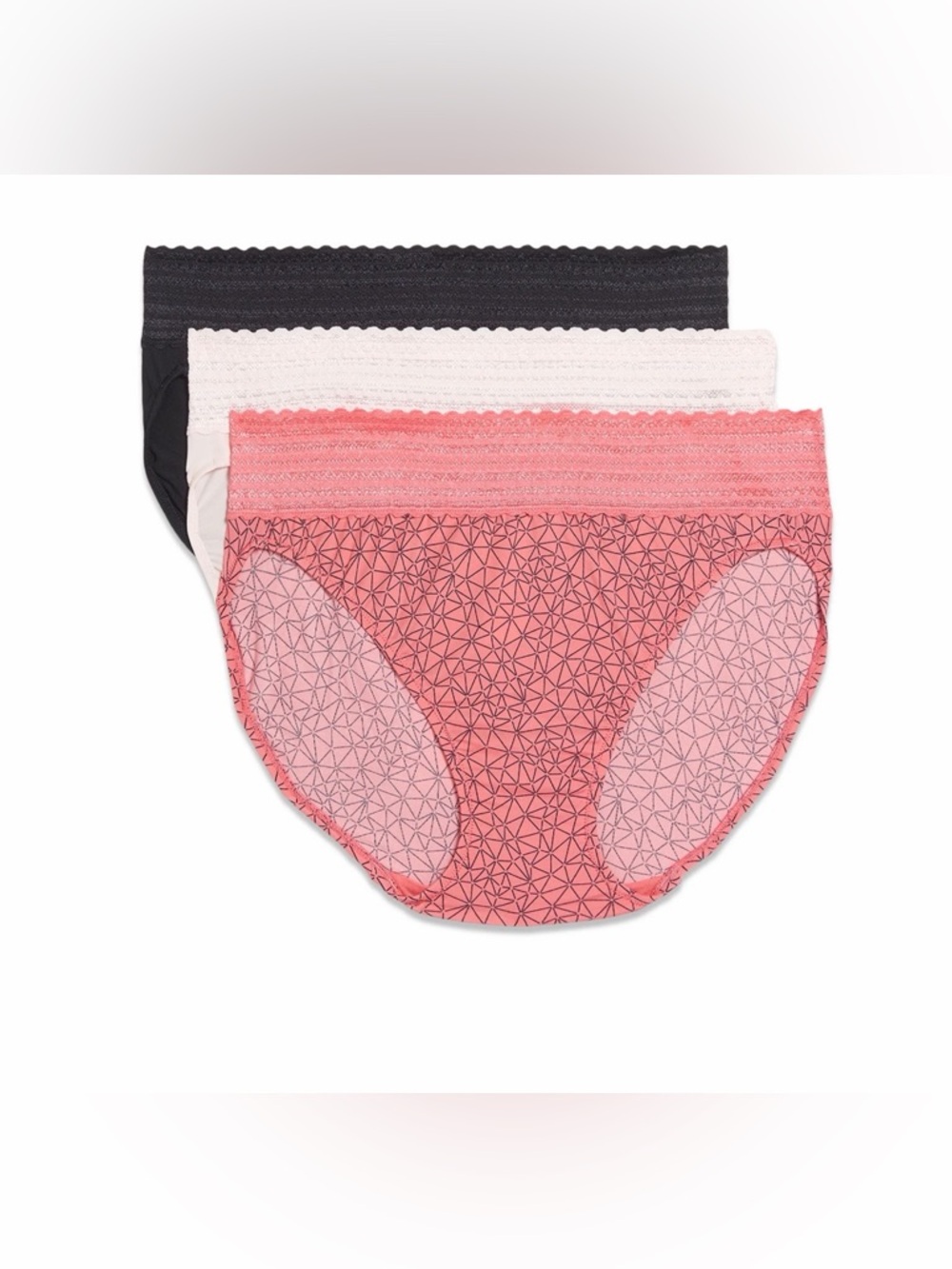 💜Warners® Blissful Benefits Dig-Free Comfort Lace Waistband Microfiber Small(5)